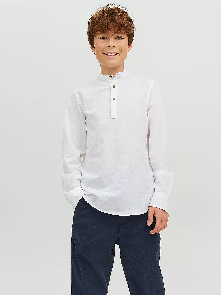 JACK & JONES | Jungen Hemd JPRBLASUMMER  | weiss