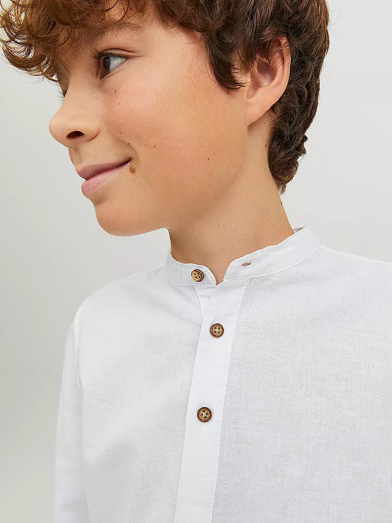 JACK & JONES | Jungen Hemd JPRBLASUMMER  | weiss