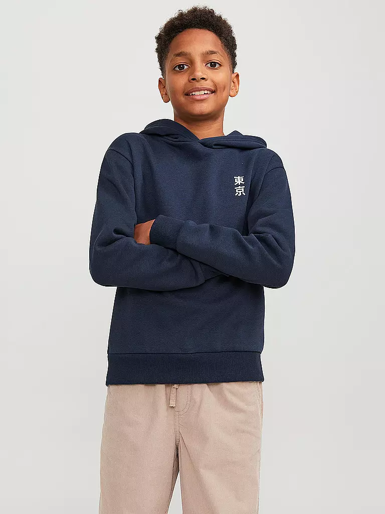 JACK & JONES | Jungen Kapuzensweater - Hoodie JCOTOKYO | dunkelblau