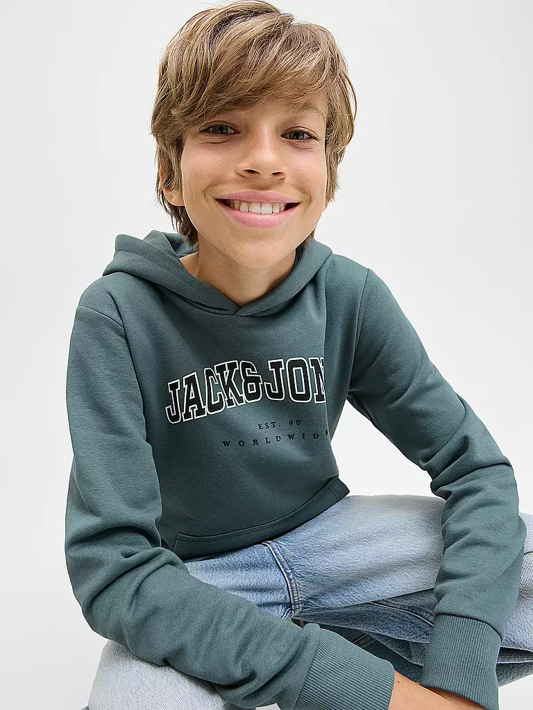 JACK & JONES | Jungen Kapuzensweater - Hoodie JJECALEB  | blau