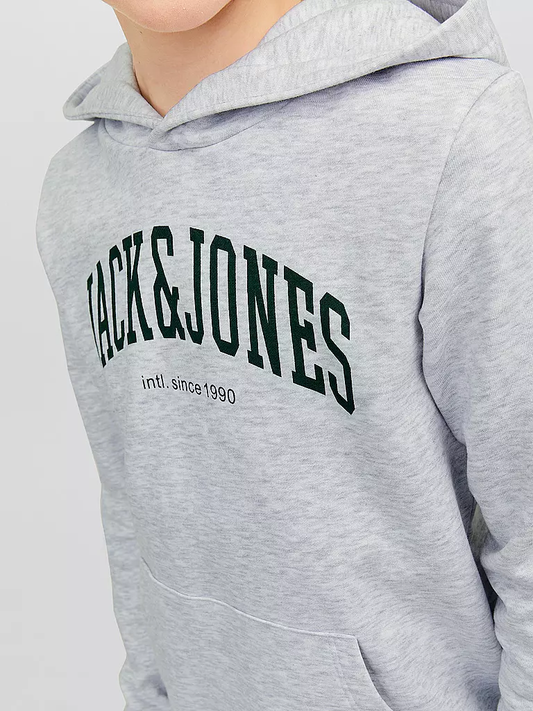 JACK & JONES | Jungen Kapuzensweater - Hoodie JJEJOSH | grau