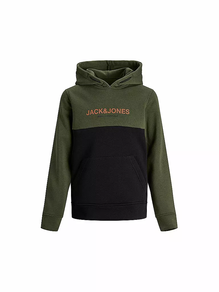 JACK & JONES | Jungen Kapuzensweater - Hoodie JJEURBAN  | olive