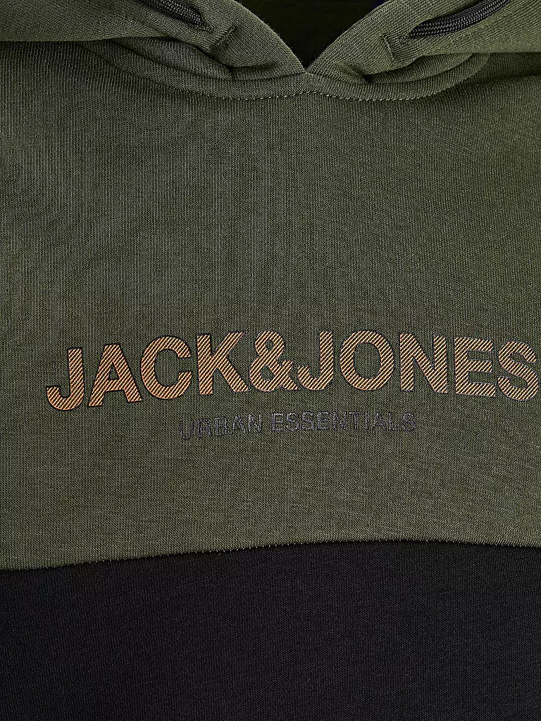 JACK & JONES | Jungen Kapuzensweater - Hoodie JJEURBAN  | olive
