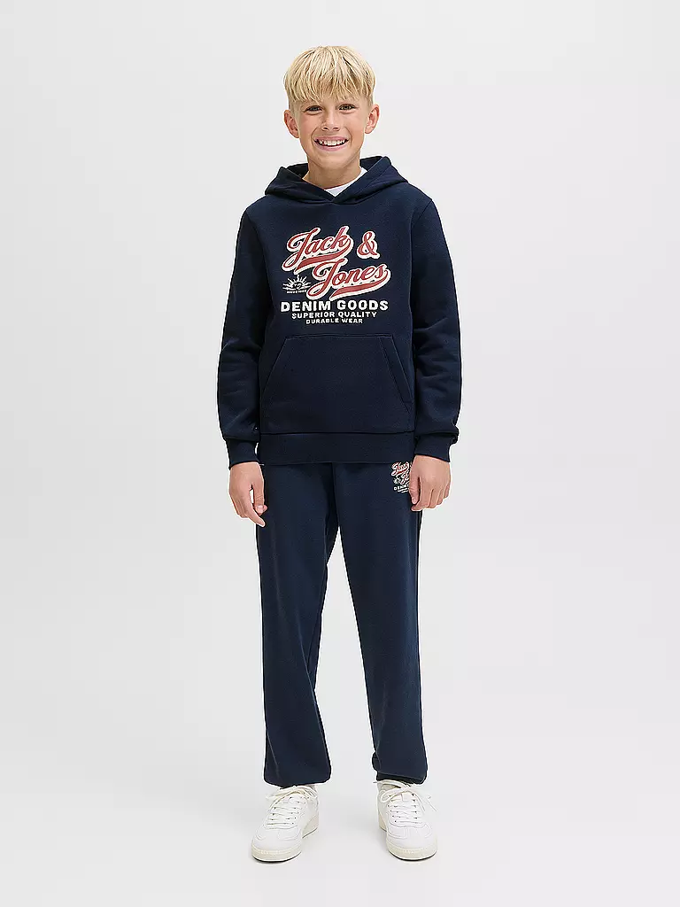 JACK & JONES | Jungen Kapuzensweater JJELOGO  | dunkelblau