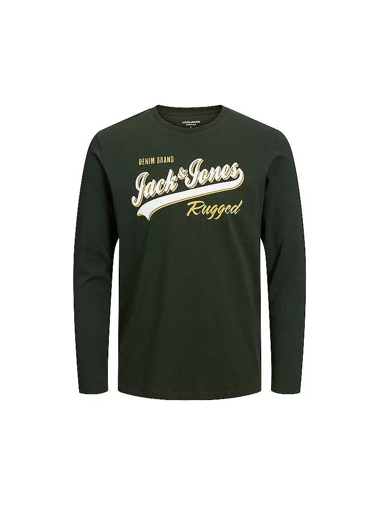 JACK & JONES | Jungen Langarmshirt JJELOGO | dunkelgrün