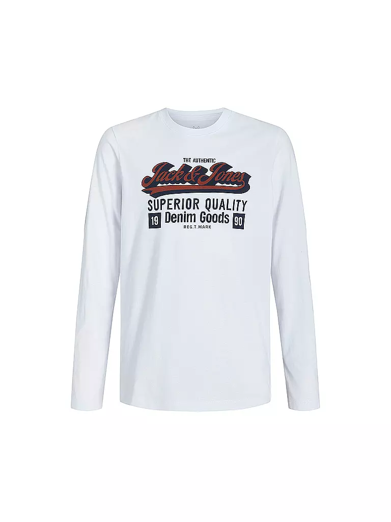 JACK & JONES | Jungen Langarmshirt JJELOGO | weiss