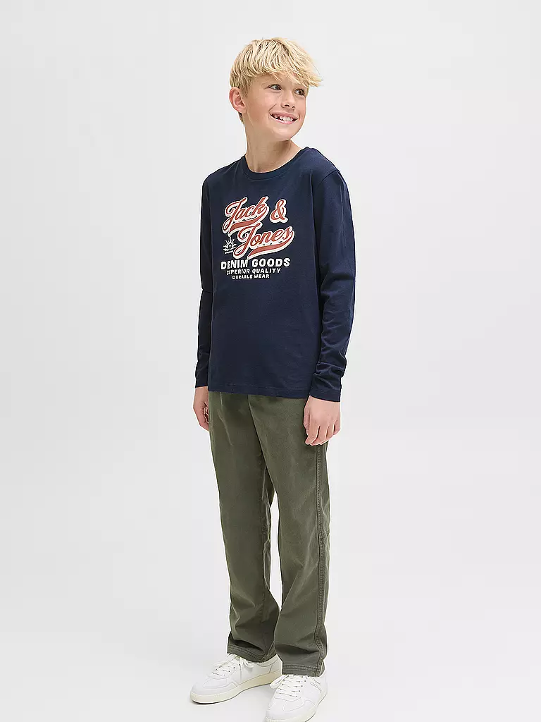 JACK & JONES | Jungen Langarmshirt JJELOGO | dunkelblau
