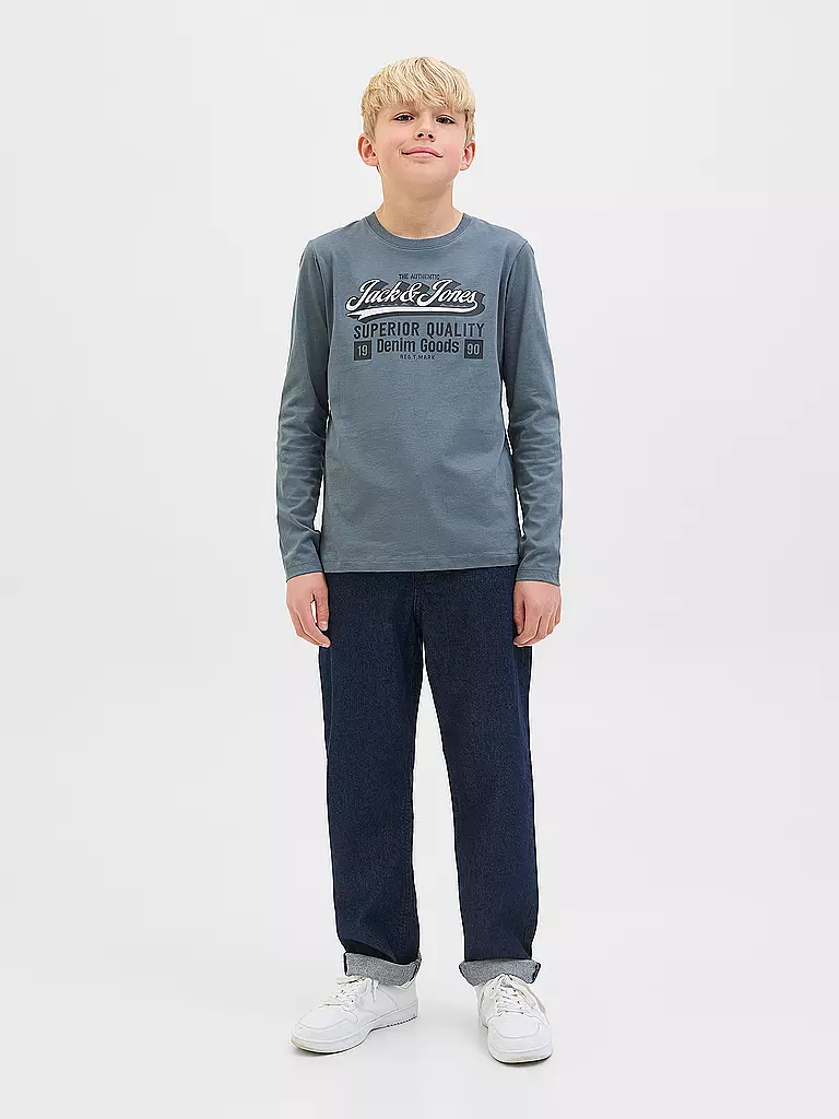 JACK & JONES | Jungen Langarmshirt JJELOGO | blau