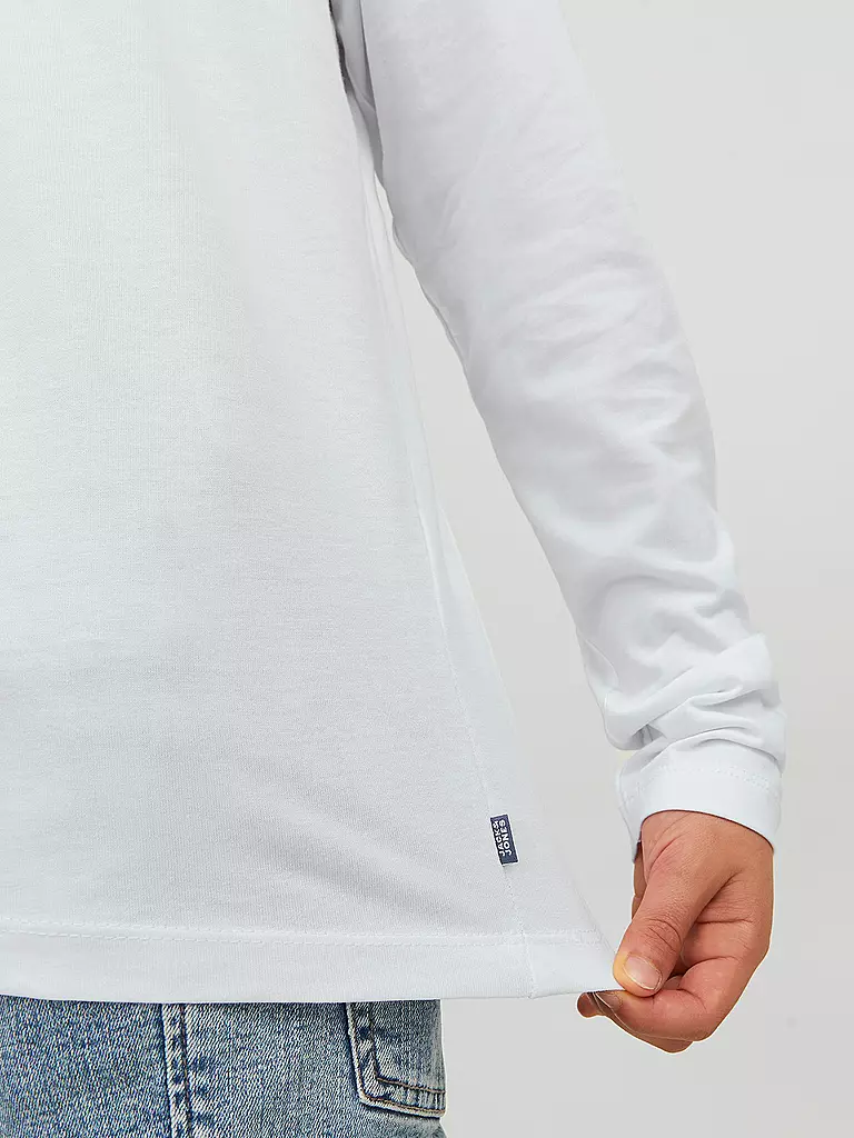 JACK & JONES | Jungen Langarmshirt JJEORGANIC  | weiss