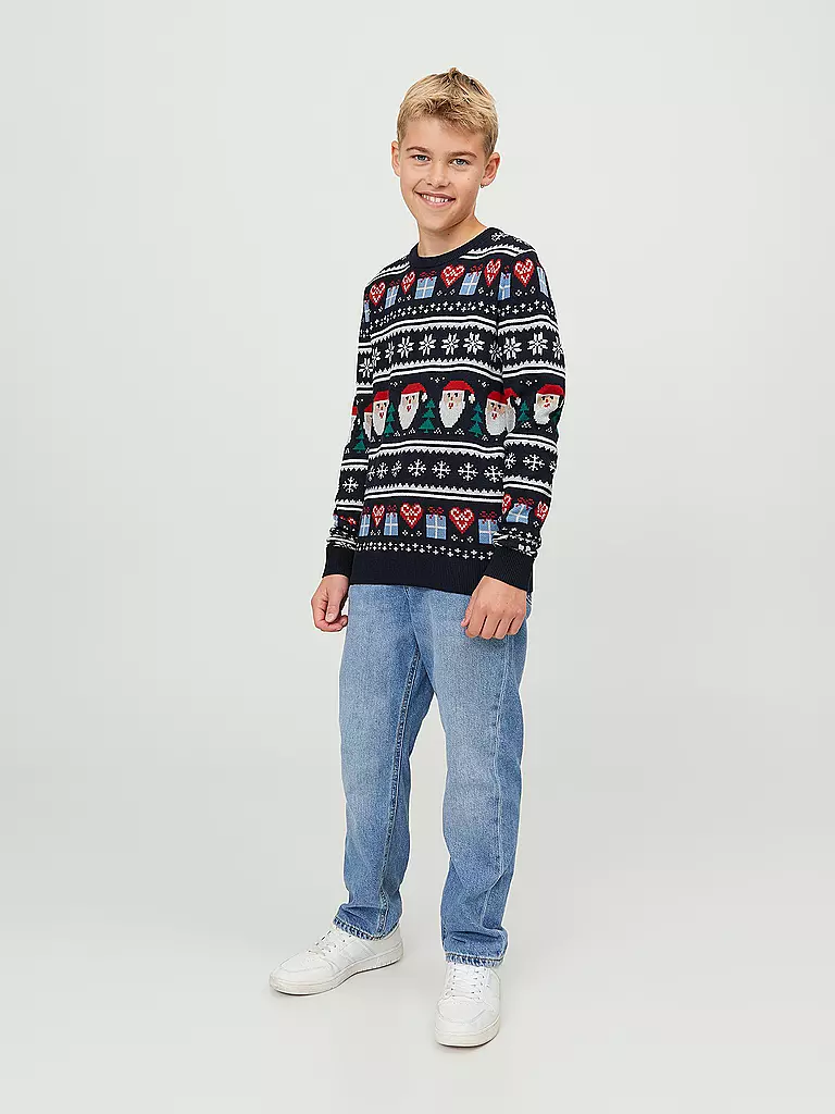 JACK & JONES | Jungen Pullover JORFESTIVE XMAS  | dunkelblau