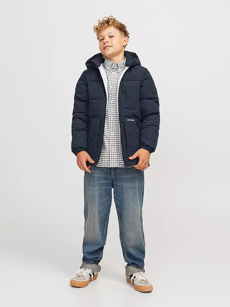 JACK & JONES | Jungen Steppjacke  JJEOTTO  | dunkelblau