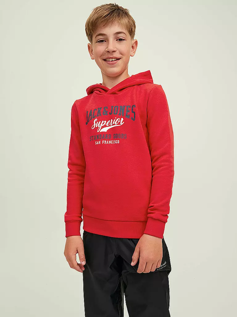 JACK & JONES | Jungen Sweater JJELOGO | rot