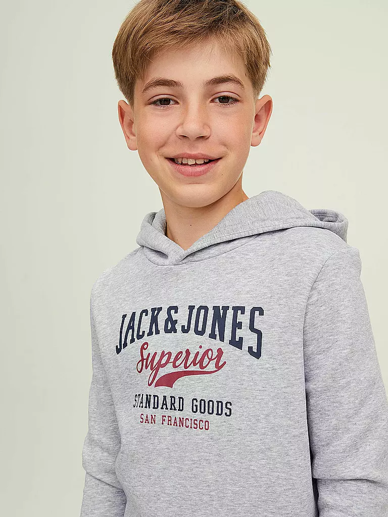 JACK & JONES | Jungen Sweater JJELOGO | hellgrau