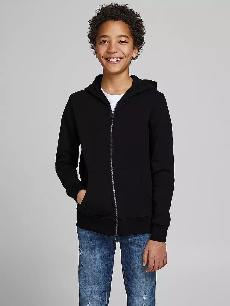 JACK & JONES | Jungen Sweatjacke " JJEBASIC " | schwarz