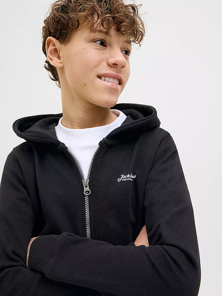 JACK & JONES | Jungen Sweatjacke JJBEAU | schwarz
