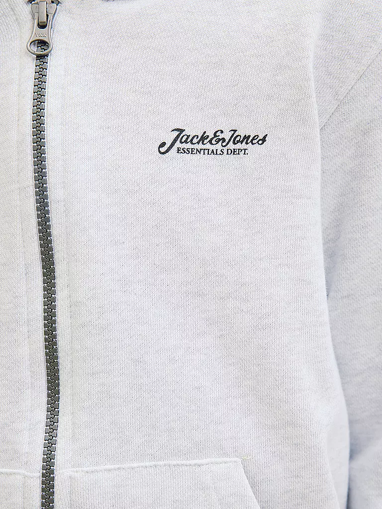 JACK & JONES | Jungen Sweatjacke JJBEAU | weiss
