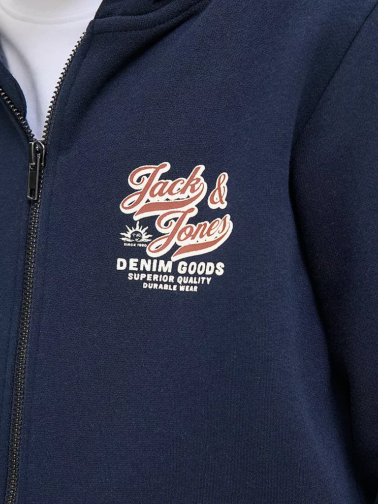 JACK & JONES | Jungen Sweatjacke JJELOGO | dunkelblau