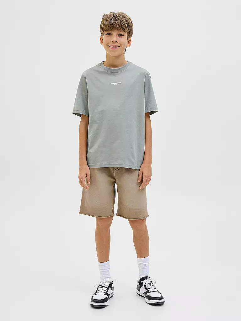 JACK & JONES | Jungen Sweatshorts JPSTBILL | hellbraun