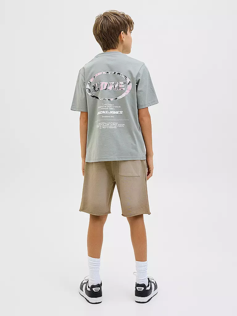 JACK & JONES | Jungen Sweatshorts JPSTBILL | hellbraun