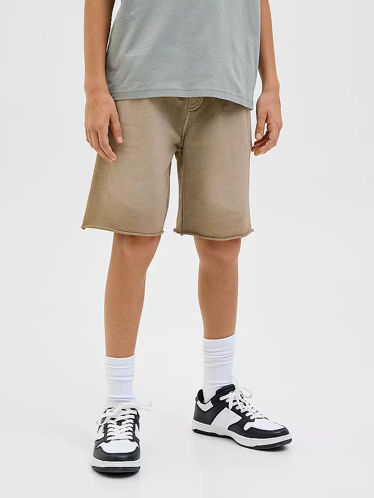 JACK & JONES | Jungen Sweatshorts JPSTBILL | hellbraun