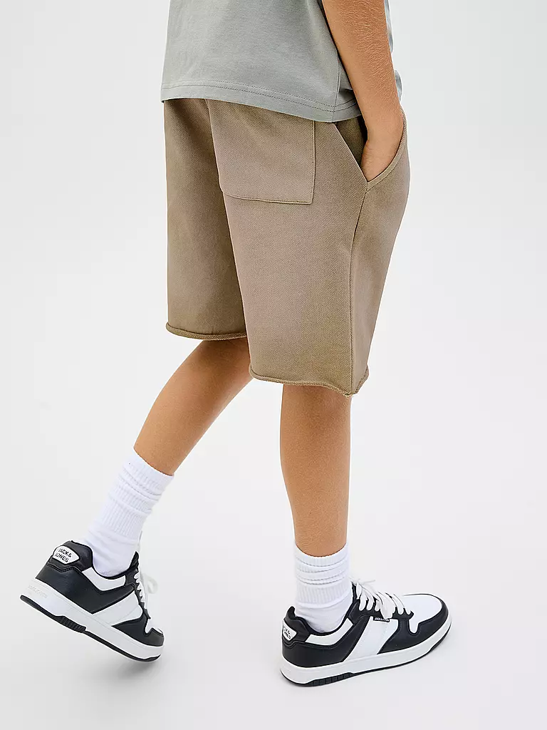 JACK & JONES | Jungen Sweatshorts JPSTBILL | hellbraun