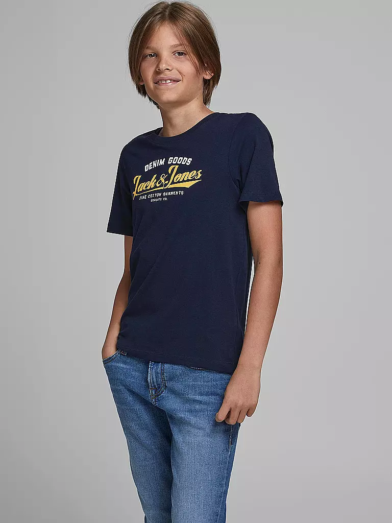 JACK & JONES | Jungen T-Shirt " JJELOGO " | blau