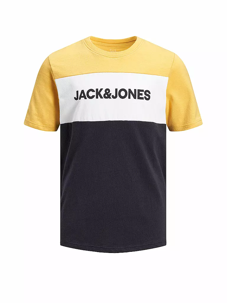 JACK & JONES | Jungen T-Shirt " JJELOGO BLOCKING TEE " | gelb