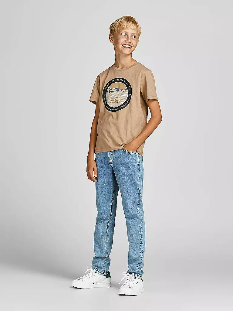 JACK & JONES | Jungen T-Shirt JCOBILO  | beige