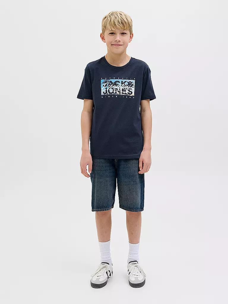 JACK & JONES | Jungen T-Shirt JJCOLTON  | dunkelblau