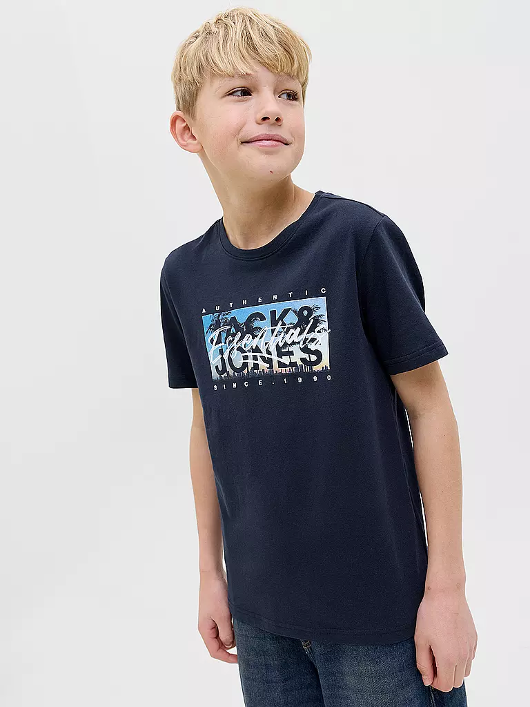 JACK & JONES | Jungen T-Shirt JJCOLTON  | dunkelblau
