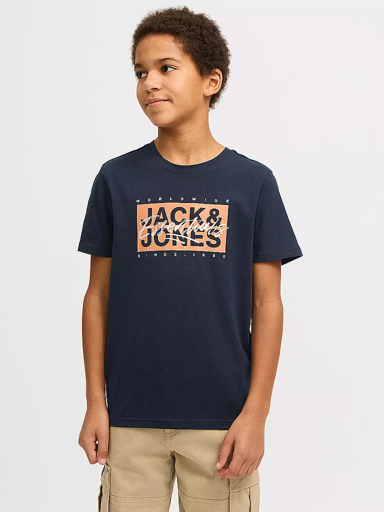 JACK & JONES | Jungen T-Shirt JJCOLTON | dunkelblau