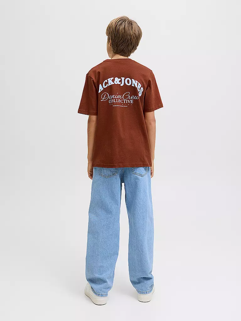 JACK & JONES | Jungen T-Shirt JJEBRANDES  | dunkelrot