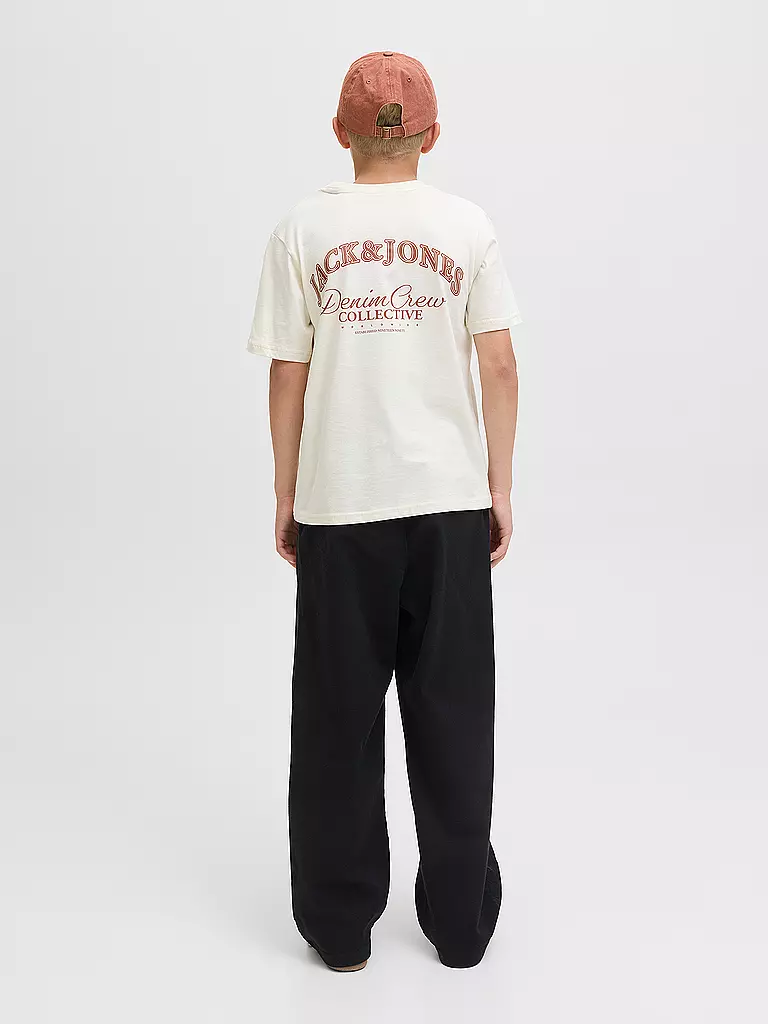 JACK & JONES | Jungen T-Shirt JJEBRANDES  | creme