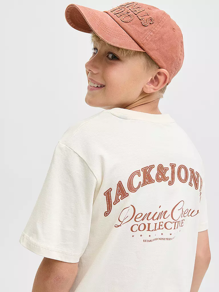JACK & JONES | Jungen T-Shirt JJEBRANDES  | creme