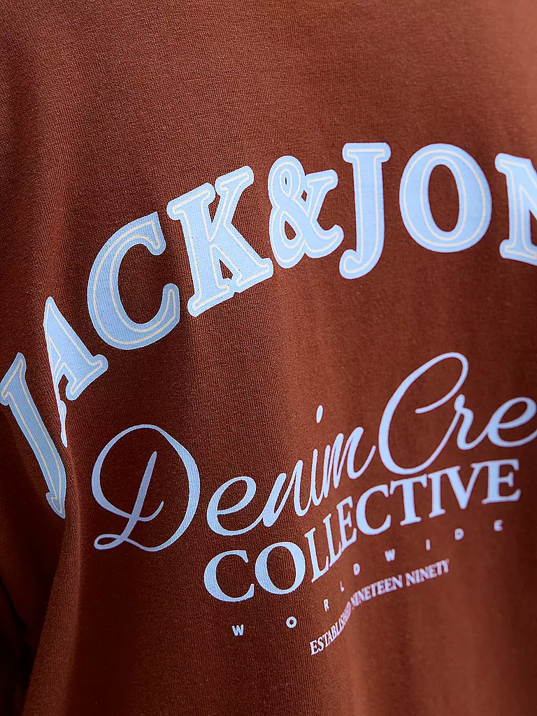 JACK & JONES | Jungen T-Shirt JJEBRANDES  | dunkelrot