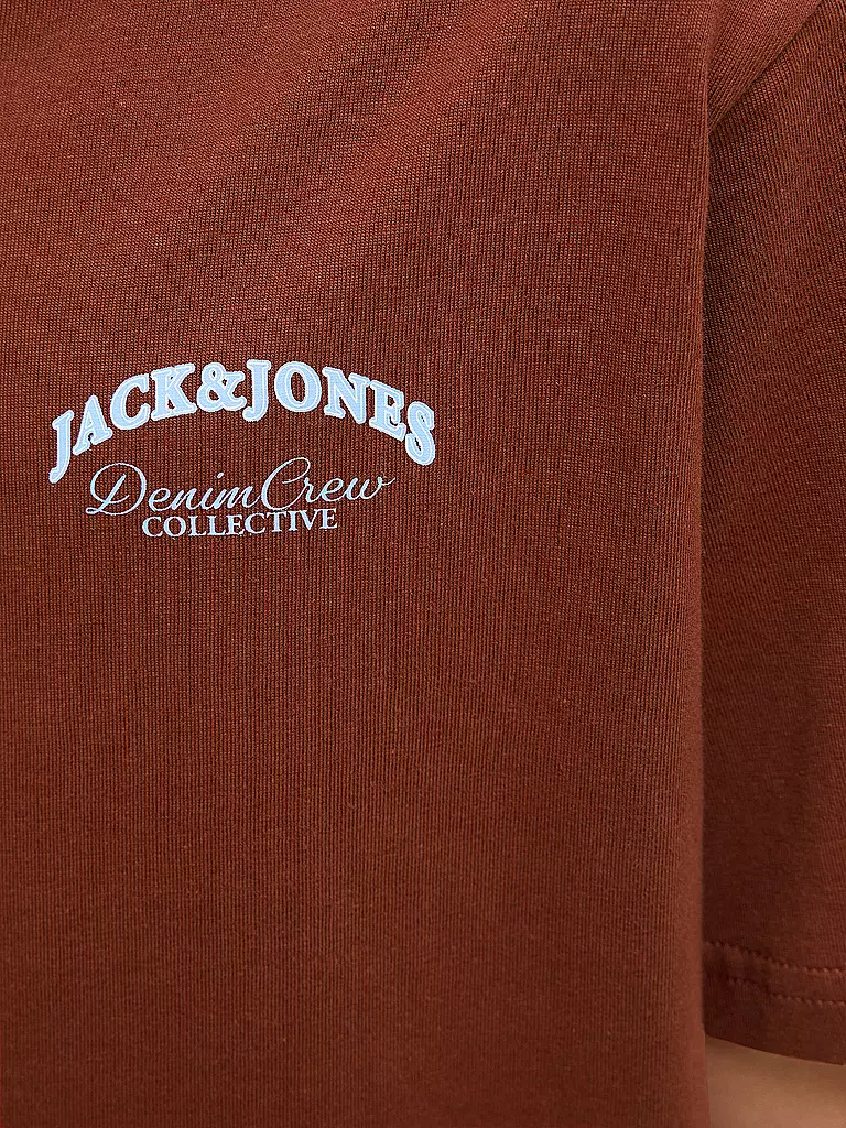 JACK & JONES | Jungen T-Shirt JJEBRANDES  | dunkelrot