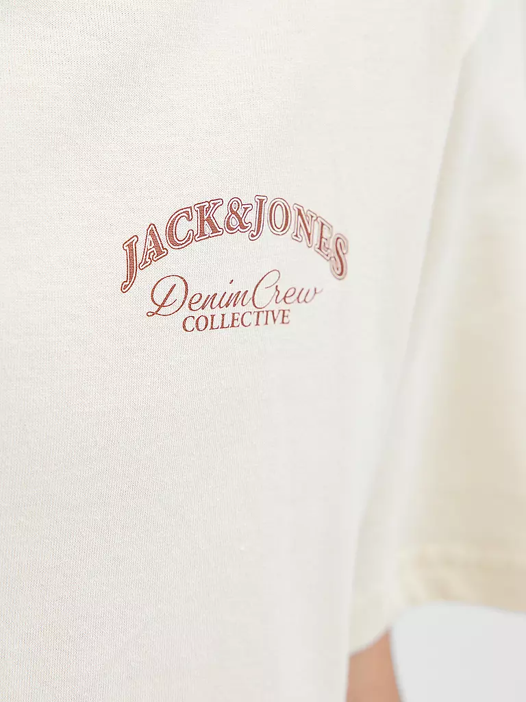 JACK & JONES | Jungen T-Shirt JJEBRANDES  | creme