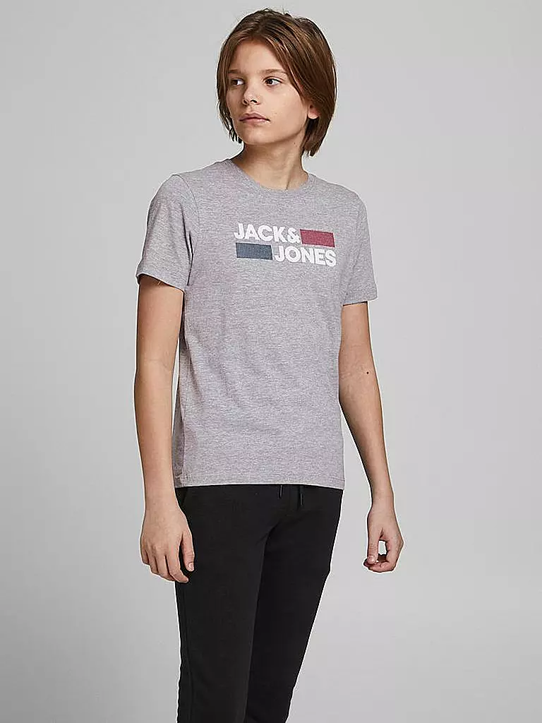 JACK & JONES | Jungen T-Shirt JJECORP | hellgrau