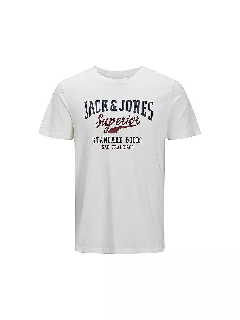 JACK & JONES | Jungen T-Shirt JJELOGO  | weiss