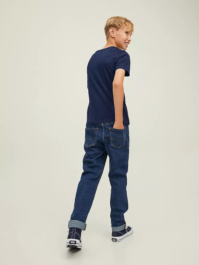 JACK & JONES | Jungen T-Shirt JJELOGO  | dunkelblau