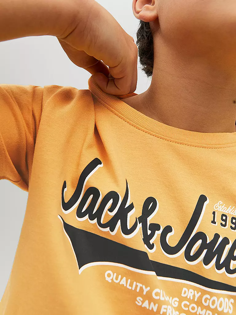 JACK & JONES | Jungen T-Shirt JJELOGO  | gelb