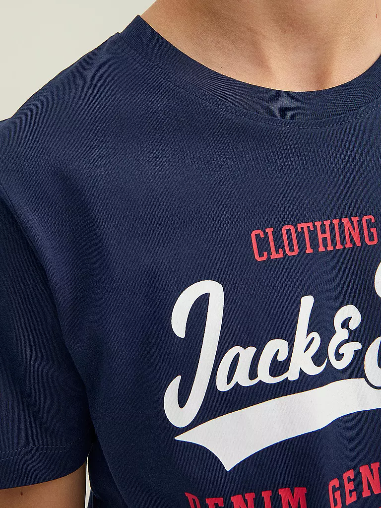 JACK & JONES | Jungen T-Shirt JJELOGO  | dunkelblau