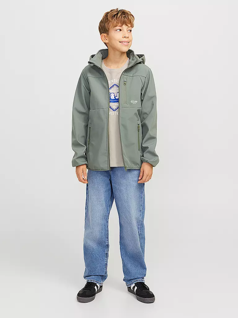 JACK & JONES | Jungen T-Shirt JJELOGO | beige