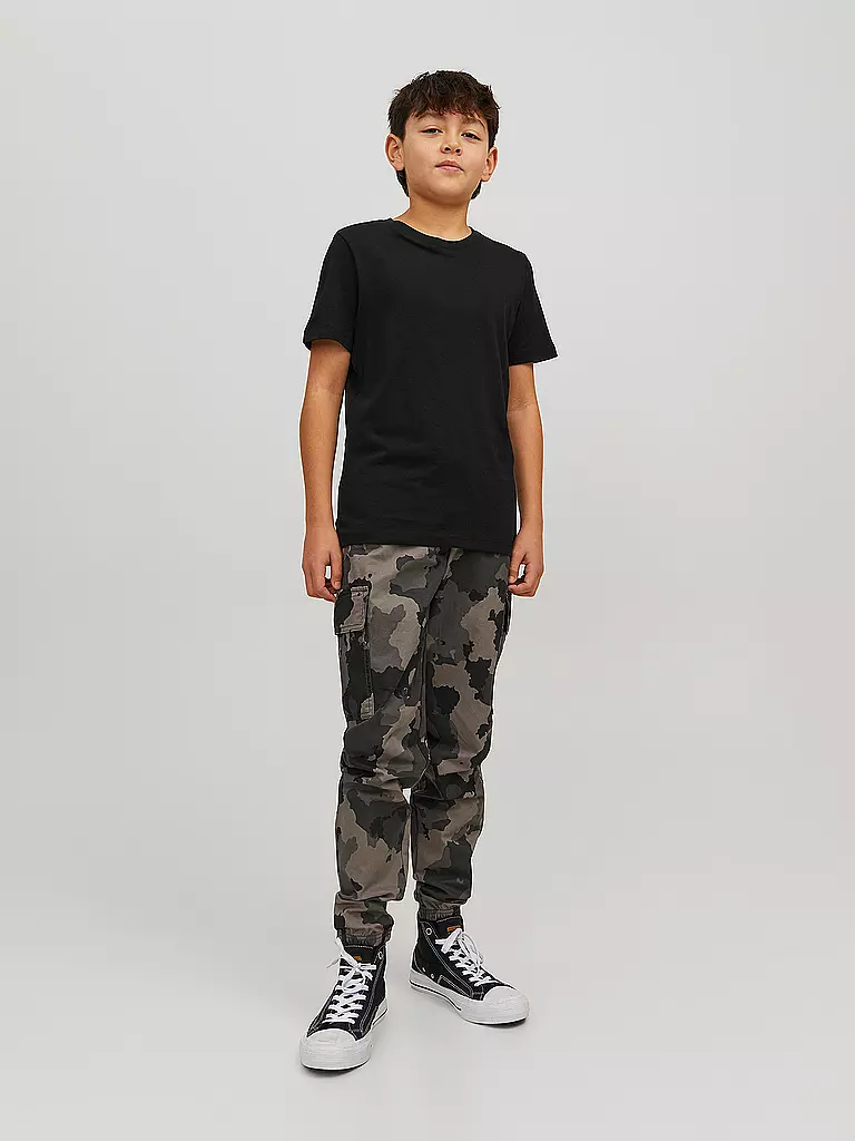 JACK & JONES | Jungen T-Shirt JJEORGANIC | schwarz