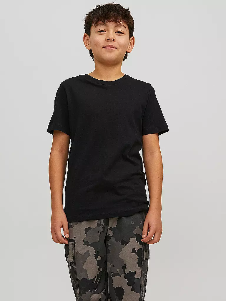 JACK & JONES | Jungen T-Shirt JJEORGANIC | schwarz