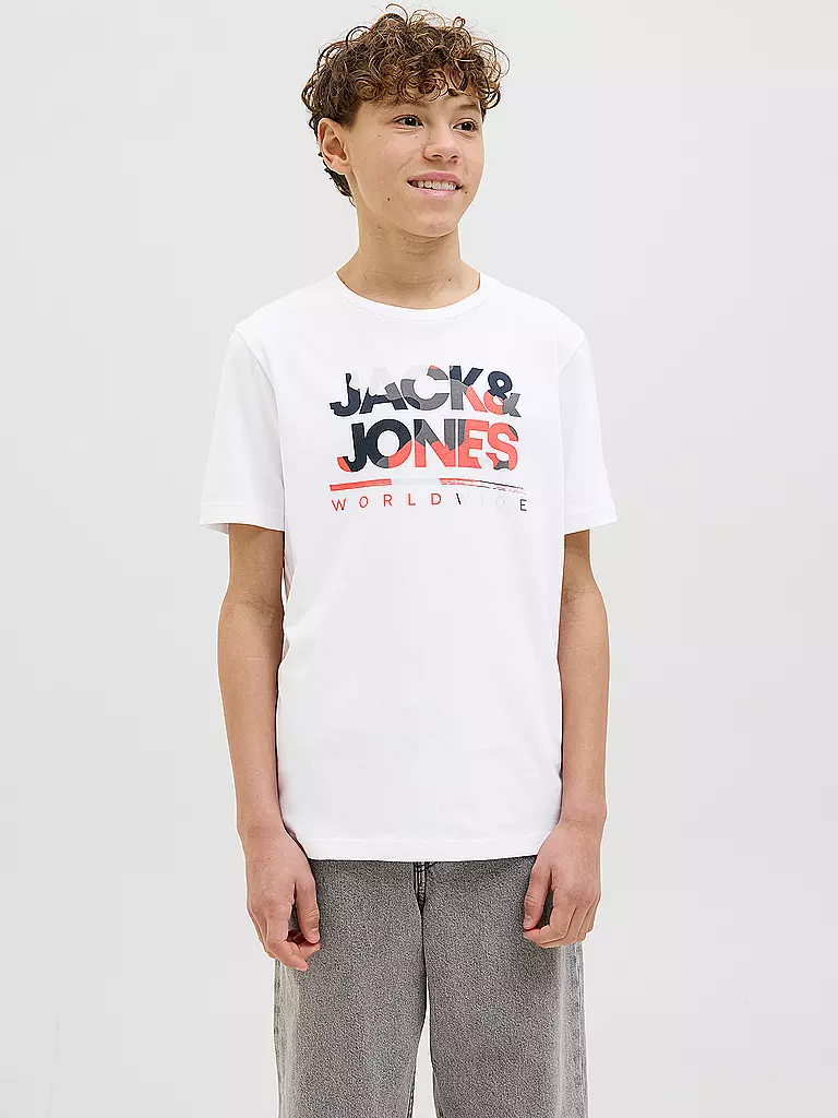 JACK & JONES | Jungen T-Shirt JJLUKE | weiss