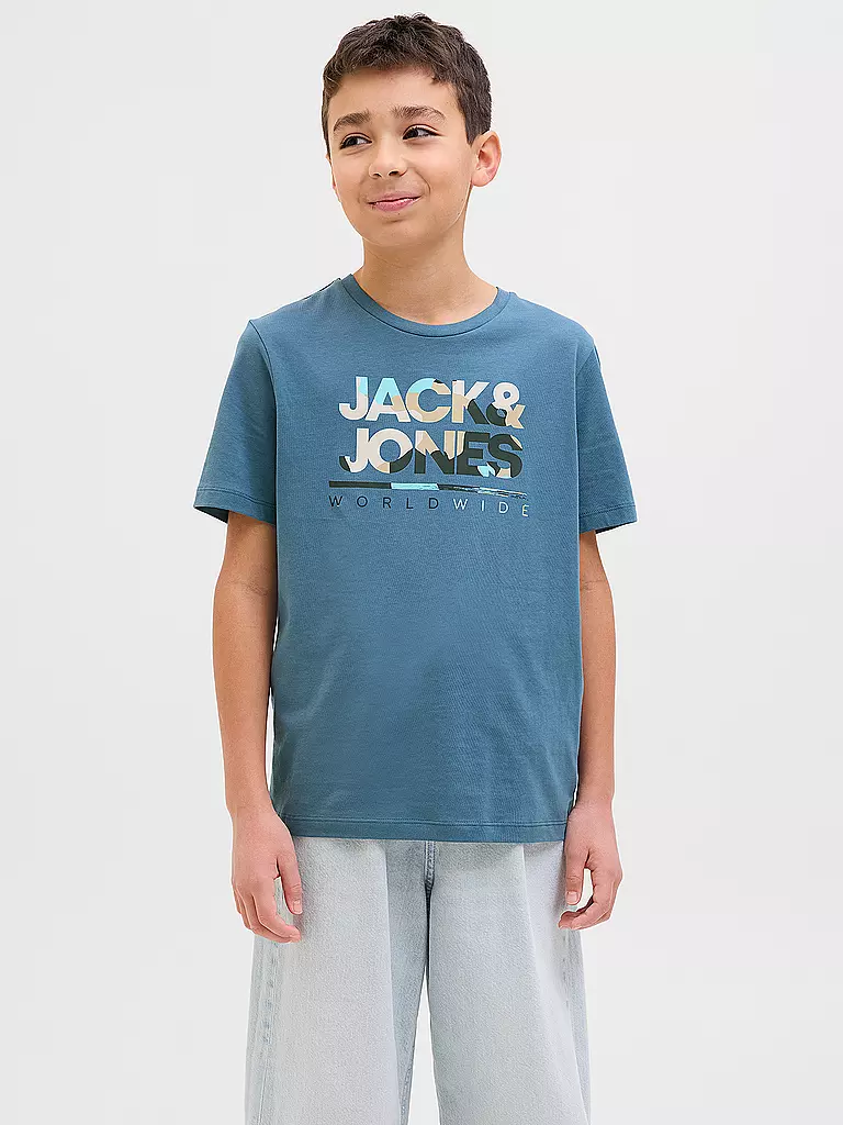 JACK & JONES | Jungen T-Shirt JJLUKE | petrol