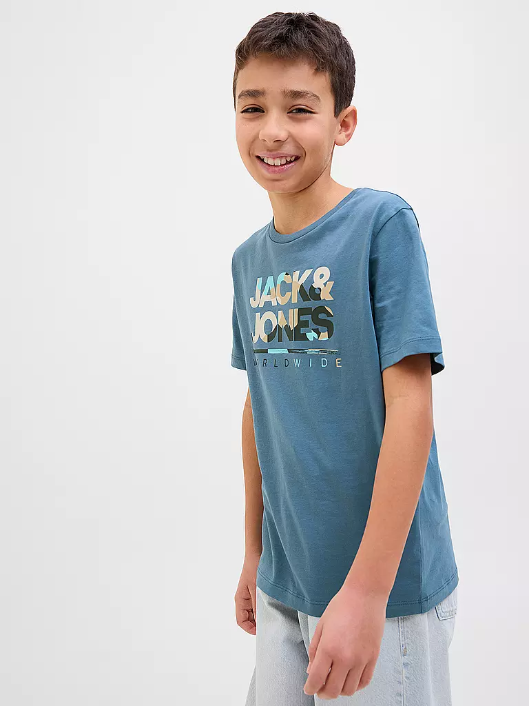 JACK & JONES | Jungen T-Shirt JJLUKE | petrol