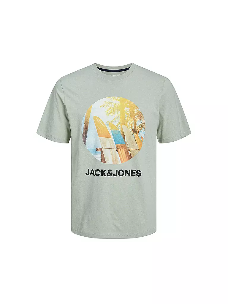 JACK & JONES | Jungen T-Shirt JJNAVIN | hellgrau