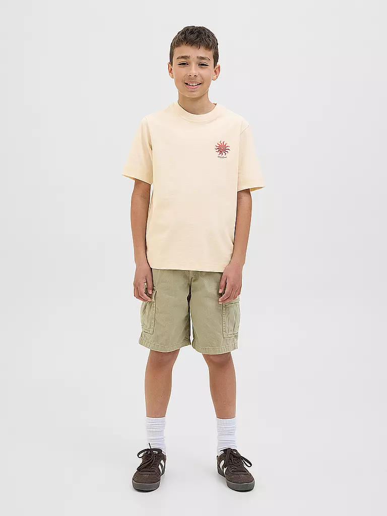 JACK & JONES | Jungen T-Shirt JORCANGGU SUMMER  | beige